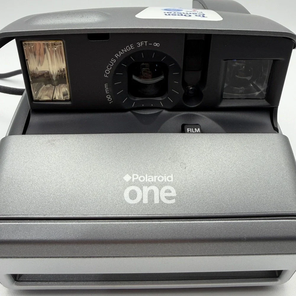 Polaroid One Instant Film Camera‎ Silver Folding 600 Series Untested